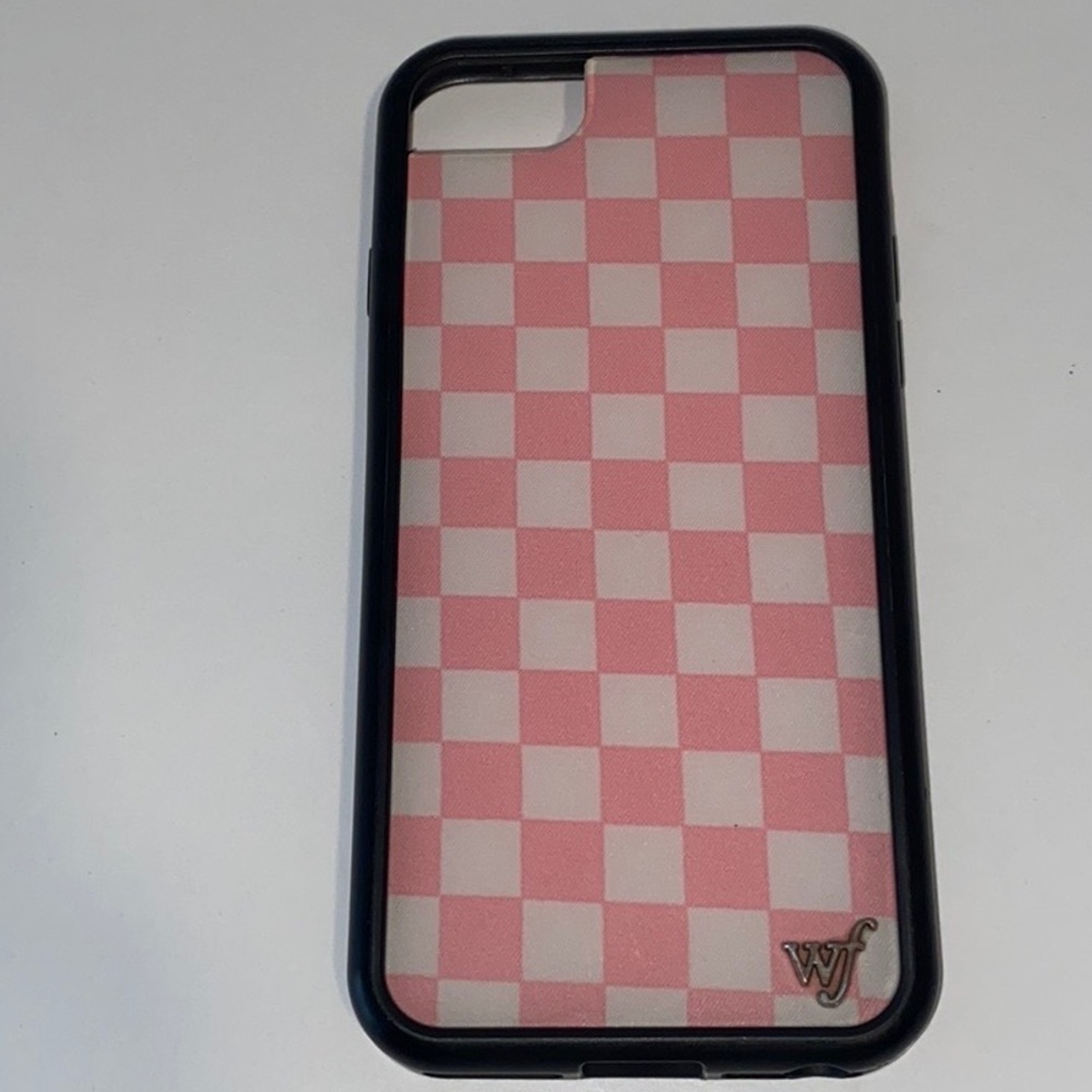 Wildflower Pink Checkered Phone Case